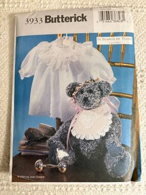 Butterick Pattern 3933 for Victorian Teddy Bear